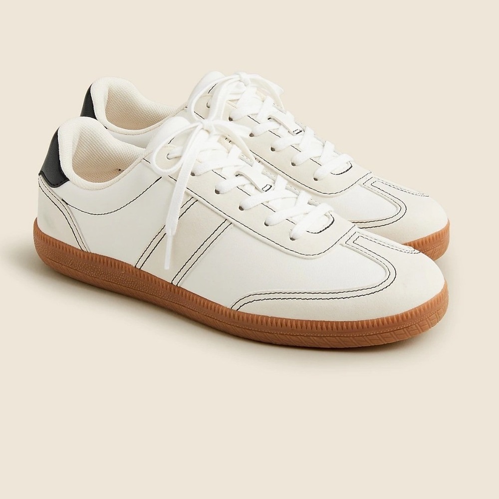J.Crew x Taos Field Sneakers Women 7 White Trainers Preppy Outdoor Retro Preppy